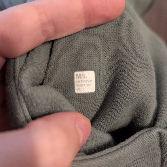 lululemon cropped scuba hoodie Full zip womens M/L sage green long sleeve hood - Picture 8 of 9